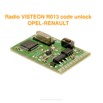 Emulator Kodu R013 1DIN/2DIN VISTEON RENAULT/OPEL