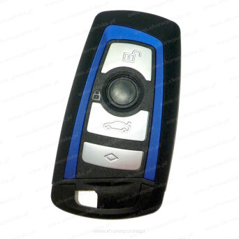 Kluczyk BMW seria F, 315, 434, 868 MHZ, FEM/BDC/CAS-niebieska ramka, 4 przyciski, Keyless